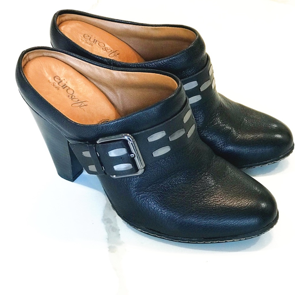 Beautiful Euro Soft heeled mules